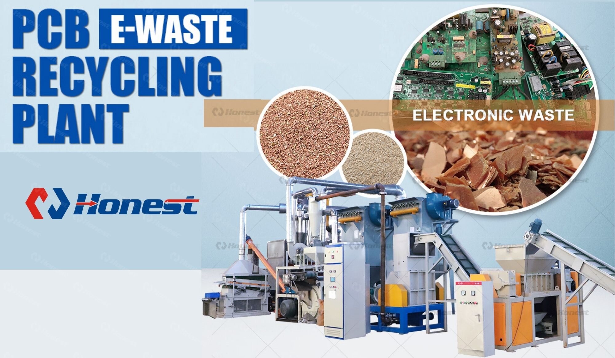 Waste Printed Circuit Board (PCB) Recycling Machine & Plant