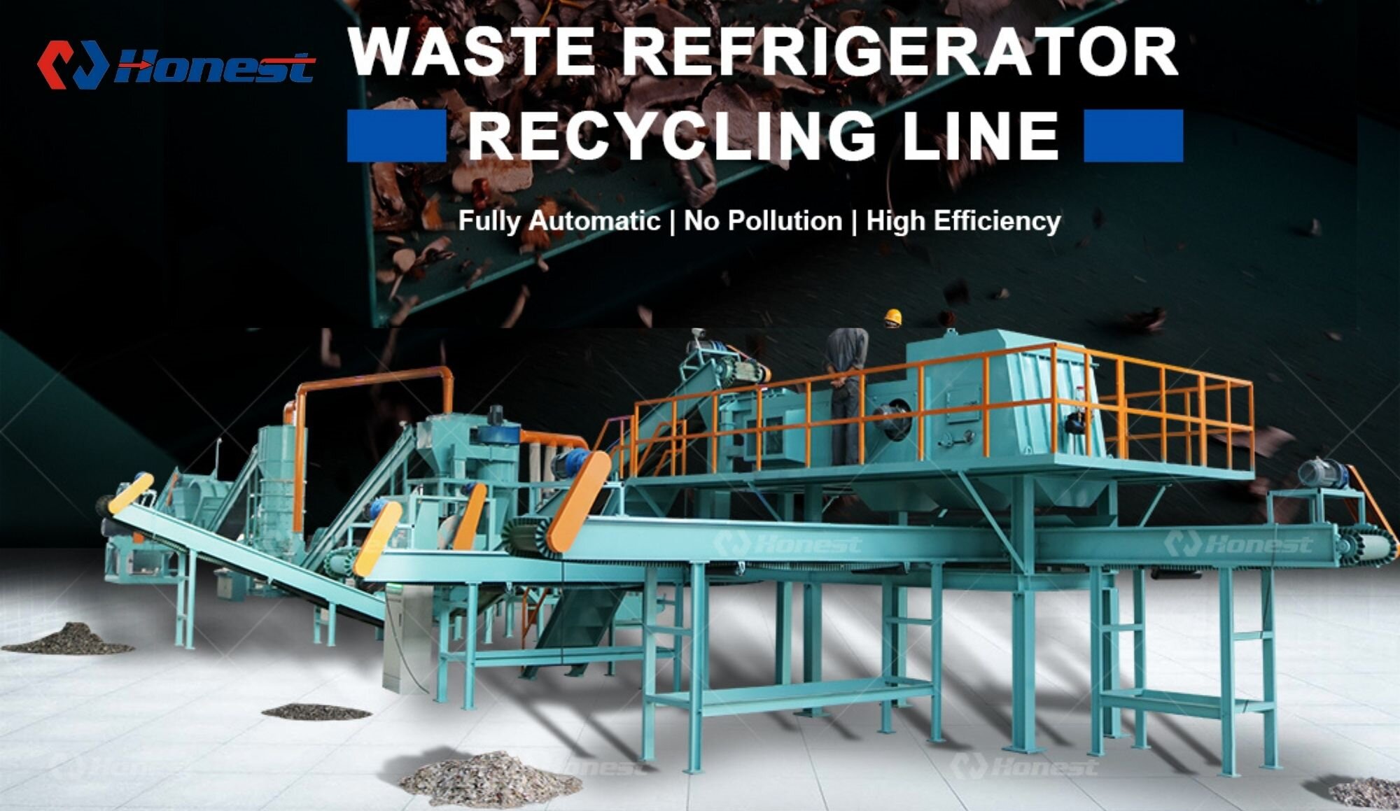 Waste Refrigerator Recycling Line