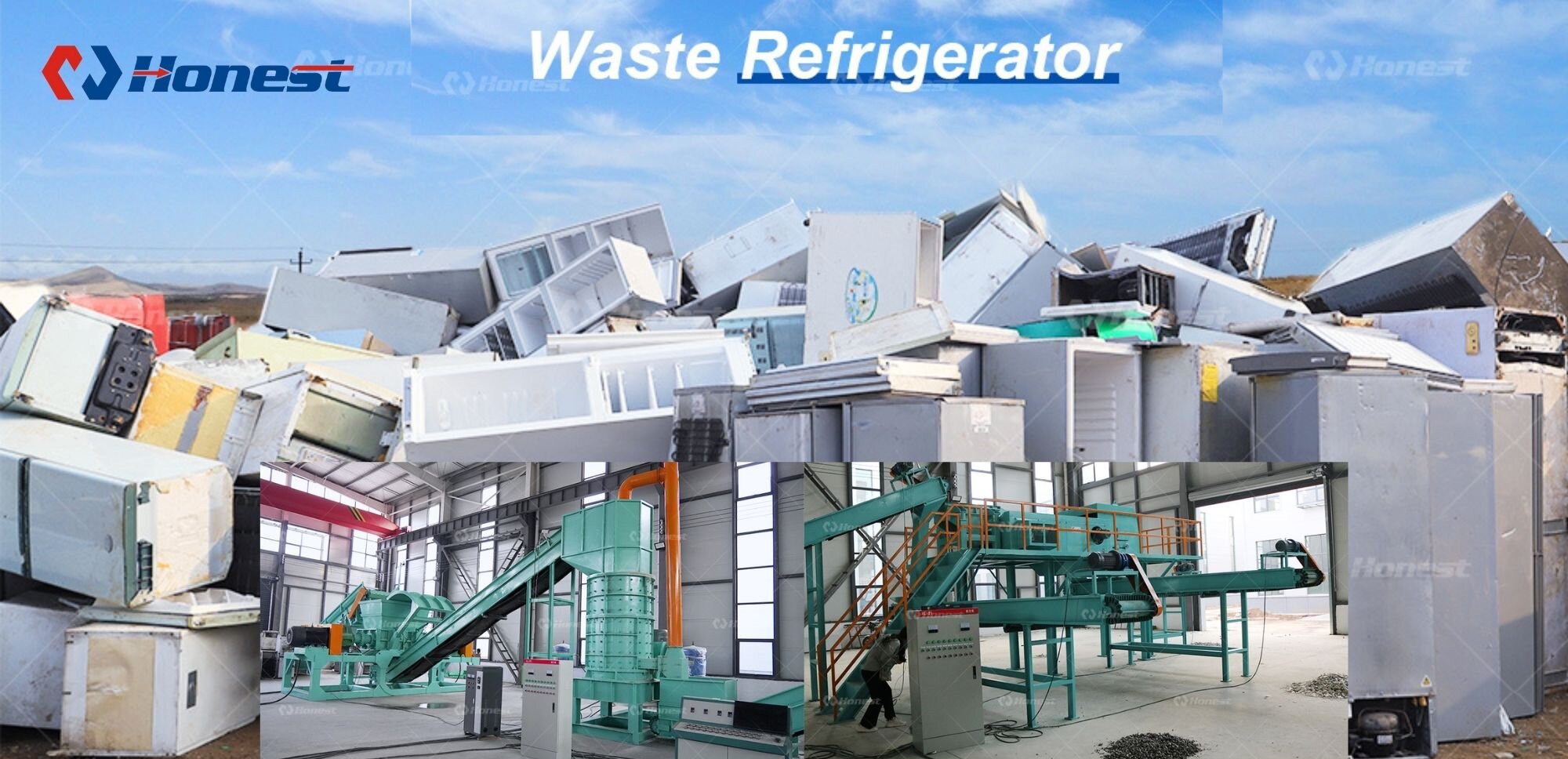 Waste Refrigerator Recycling Line