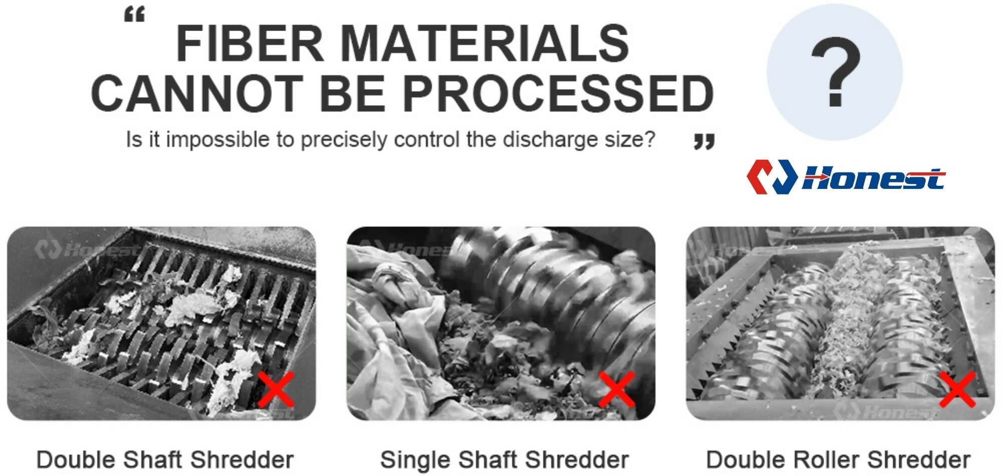 Soft material recycling shredder