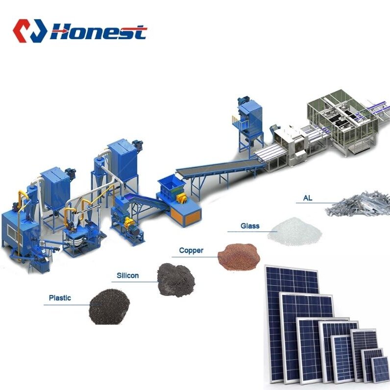 Automated Solar PV Panel Recycling Plant