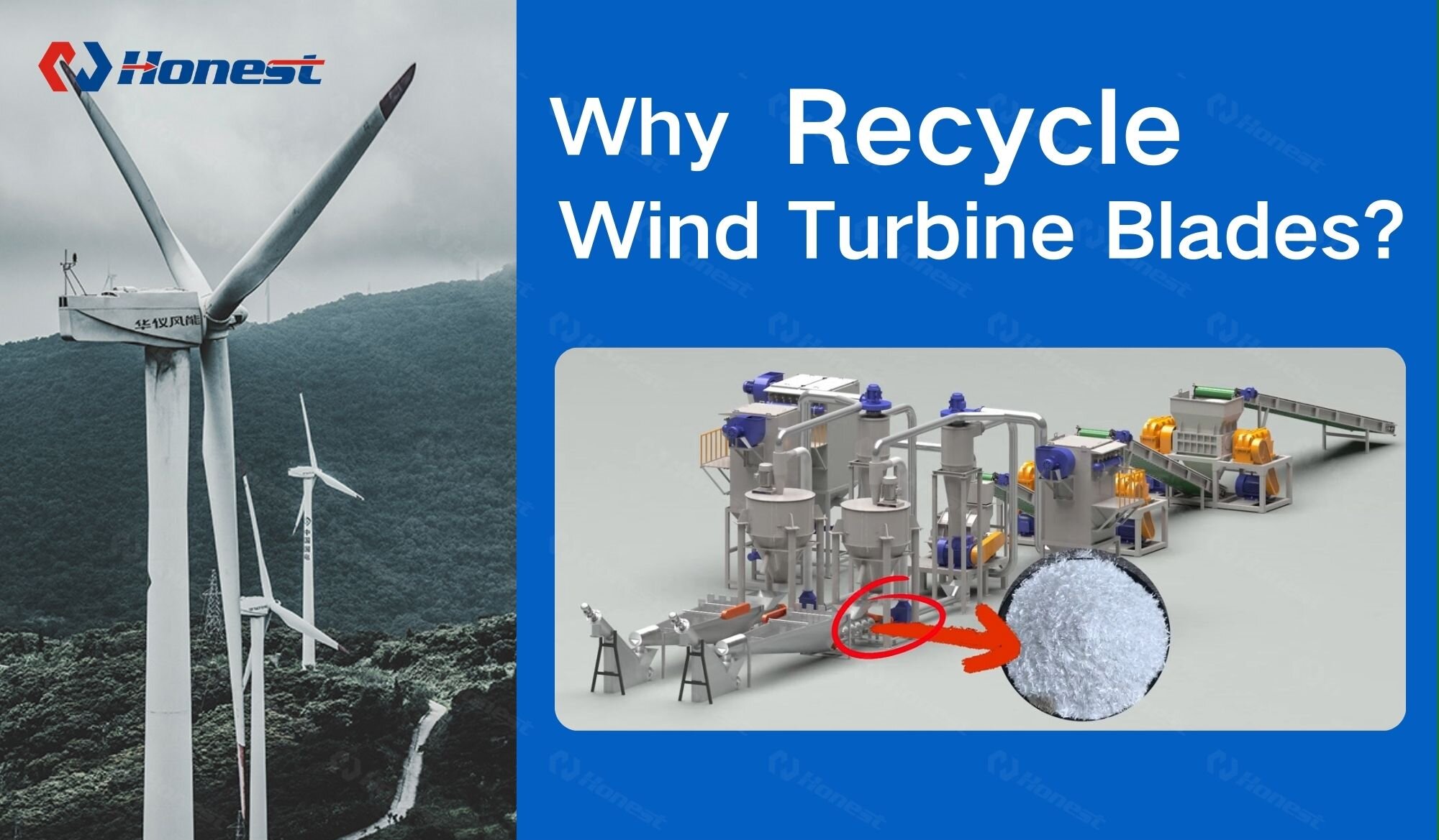 Wind Turbine Blades Recycle Machine